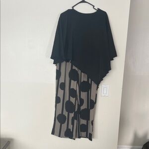 Elegant Black and Gray Women's Dress